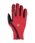 CASTELLI guantes de dedos largos - MORTIROLO - rojo