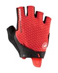CASTELLI guantes de dedos cortos - ROSSO CORSA PRO - rojo