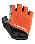 CASTELLI guantes de dedos cortos - ENTRATA V - naranja/rojo