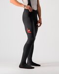 CASTELLI pantalones largos con tirantes - VELOCISSIMO 5 - negro/rojo