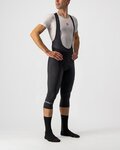 CASTELLI pantalones largos con tirantes - ENTRATA THERMAL - negro