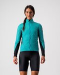 CASTELLI chaqueta cortaviento - UNLIMITED W PUFFY - turquesa