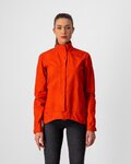 CASTELLI impermeable - COMMUTER W REFLEX - naranja/rojo
