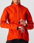 CASTELLI impermeable - COMMUTER W REFLEX - naranja/rojo