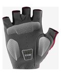 CASTELLI guantes de dedos cortos - COMPETIZIONE 2 - granate