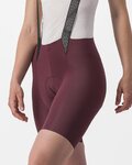 CASTELLI pantalones cortos de tirantes - FREE AERO RC W - granate
