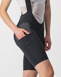 CASTELLI pantalones cortos de tirantes - FREE UNLIMITED W - negro