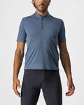 CASTELLI Camiseta de manga corta - TECH 2 POLO - azul
