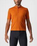 CASTELLI Camiseta de manga corta - TECH 2 POLO - naranja