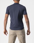 CASTELLI Camiseta de manga corta - TECH 2 POLO - azul