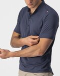 CASTELLI Camiseta de manga corta - TECH 2 POLO - azul