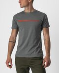CASTELLI Camiseta de manga corta - VENTAGLIO TEE - gris