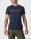 CASTELLI Camiseta de manga corta - VENTAGLIO TEE - azul