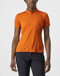 CASTELLI Camiseta de manga corta - TECH 2 POLO - naranja