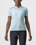 CASTELLI Camiseta de manga corta - TECH 2 POLO - azul claro