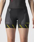 CASTELLI pantalones cortos sin tirantes - FREE W SHORT TRI - negro/verde claro