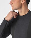 CASTELLI camiseta de manga larga - BANDITO WOOL LS - negro