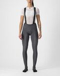 CASTELLI pantalones largos con tirantes - FREE AERO RC W DT - gris