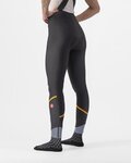 CASTELLI pantalones largos con tirantes - VELOCISSIMA DT - negro/naranja