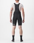 CASTELLI pantalones cortos de tirantes - PREMIO BLACK LTD EDITION - negro/blanco