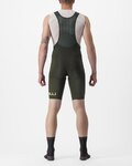 CASTELLI pantalones cortos de tirantes - PREMIO BLACK LTD EDITION - verde/verde claro