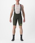 CASTELLI pantalones cortos de tirantes - PREMIO BLACK LTD EDITION - verde/verde claro
