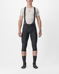 CASTELLI Pantalón 3/4 con tirantes - ENTRATA 2 - negro