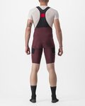 CASTELLI pantalones cortos de tirantes - UNLIMITED CARGO - granate