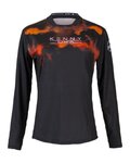KENNY maillot de verano de manga larga - CHARGER - negro/naranja