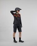 KENNY maillot de verano de manga larga - CHARGER - negro/naranja