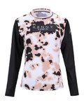KENNY maillot de verano de manga larga - CHARGER - negro/blanco/rosa