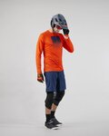 KENNY maillot de verano de manga larga - FACTORY - naranja/azul