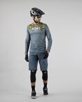 KENNY maillot de verano de manga larga - CHARGER - gris/amarillo
