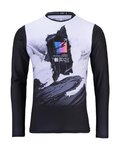 KENNY maillot de verano de manga larga - EVO PRO 24 - blanco/rosa/azul/negro