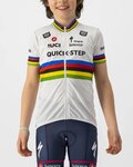 CASTELLI jersey de manga corta - QUICKSTEP KID JERSEY - blanco