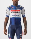 CASTELLI jersey de manga corta - QUICKSTEP AERO RACE 6.1 - azul/blanco