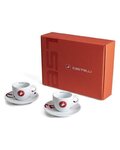 CASTELLI tazas - ESPRESSO CUP - blanco/rojo
