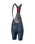 CASTELLI pantalones cortos de tirantes - FREE AERO 4 W - azul