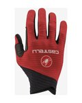 CASTELLI guantes de dedos largos - CW 6.1 CROSS - rojo