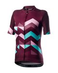 CASTELLI jersey de manga corta - UNLIMITED W - granate