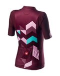 CASTELLI jersey de manga corta - UNLIMITED W - granate