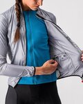 CASTELLI chaqueta cortaviento - ARIA SHELL W - plateado