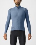 CASTELLI maillot de invierno de manga larga - TUTTO NANO ROS - azul
