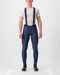 CASTELLI pantalones largos con tirantes - SORPASSO ROS - azul