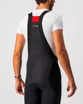 CASTELLI Pantalón 3/4 con tirantes - SORPASSO ROS - negro