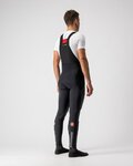 CASTELLI pantalones largos con tirantes - SORPASSO ROS WIND - negro