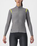 CASTELLI maillot de invierno de manga larga - TUTTO NANO ROS W - gris