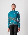 CASTELLI maillot de invierno de manga larga - DIAGONAL - azul