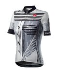 CASTELLI jersey de manga corta - ASTRATTA - blanco/negro