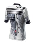 CASTELLI jersey de manga corta - ASTRATTA - blanco/negro